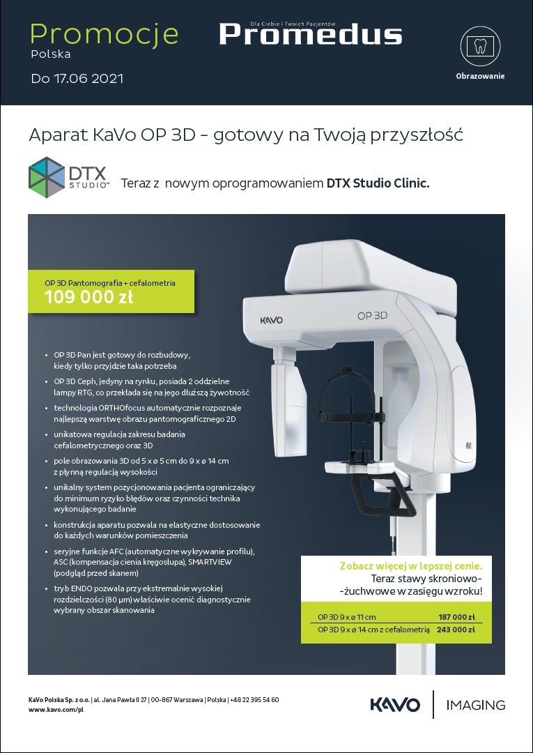 KaVo Imaging promocje KaVo IMAGING maj czerwiec 2021