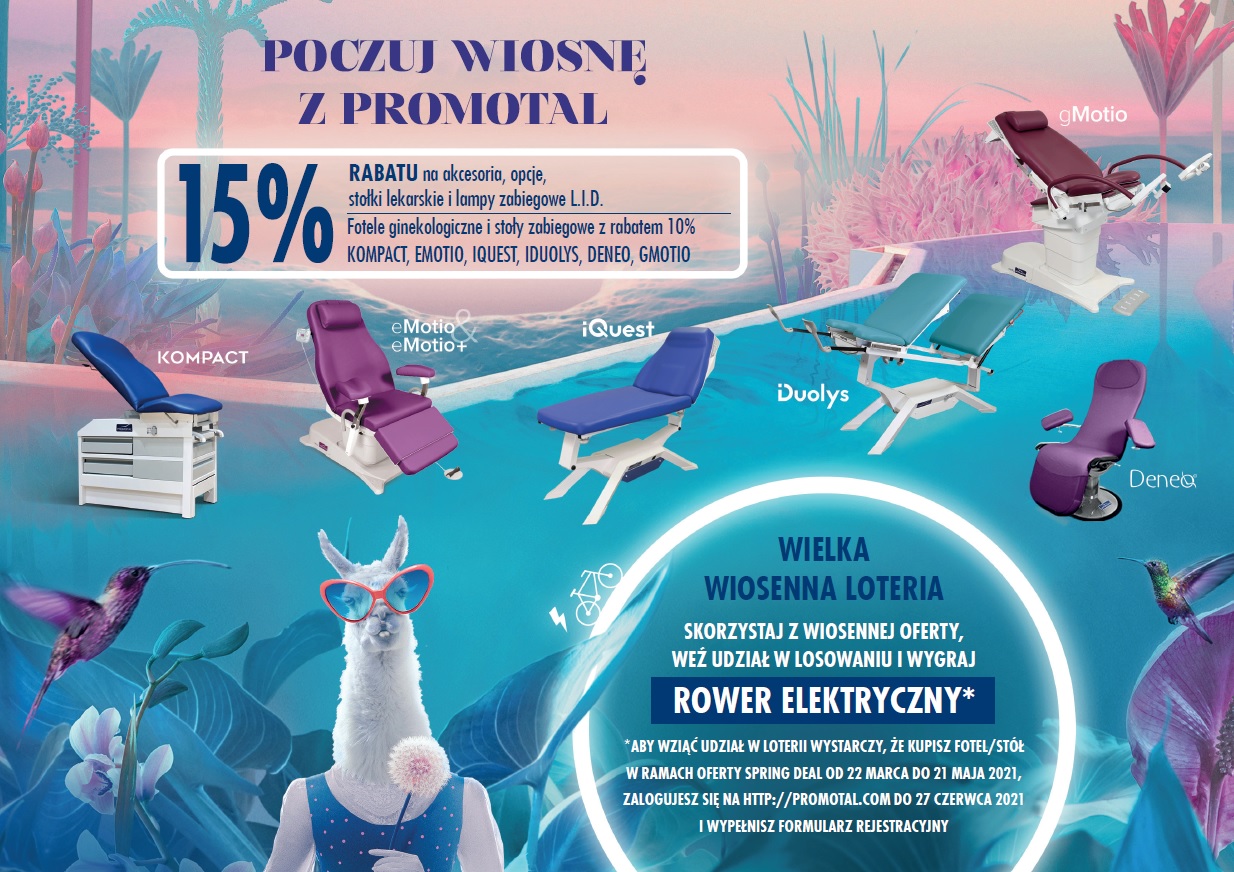 Spring Deal 2021 promocja na fotele ginekologiczne i medyczne Promedus 2
