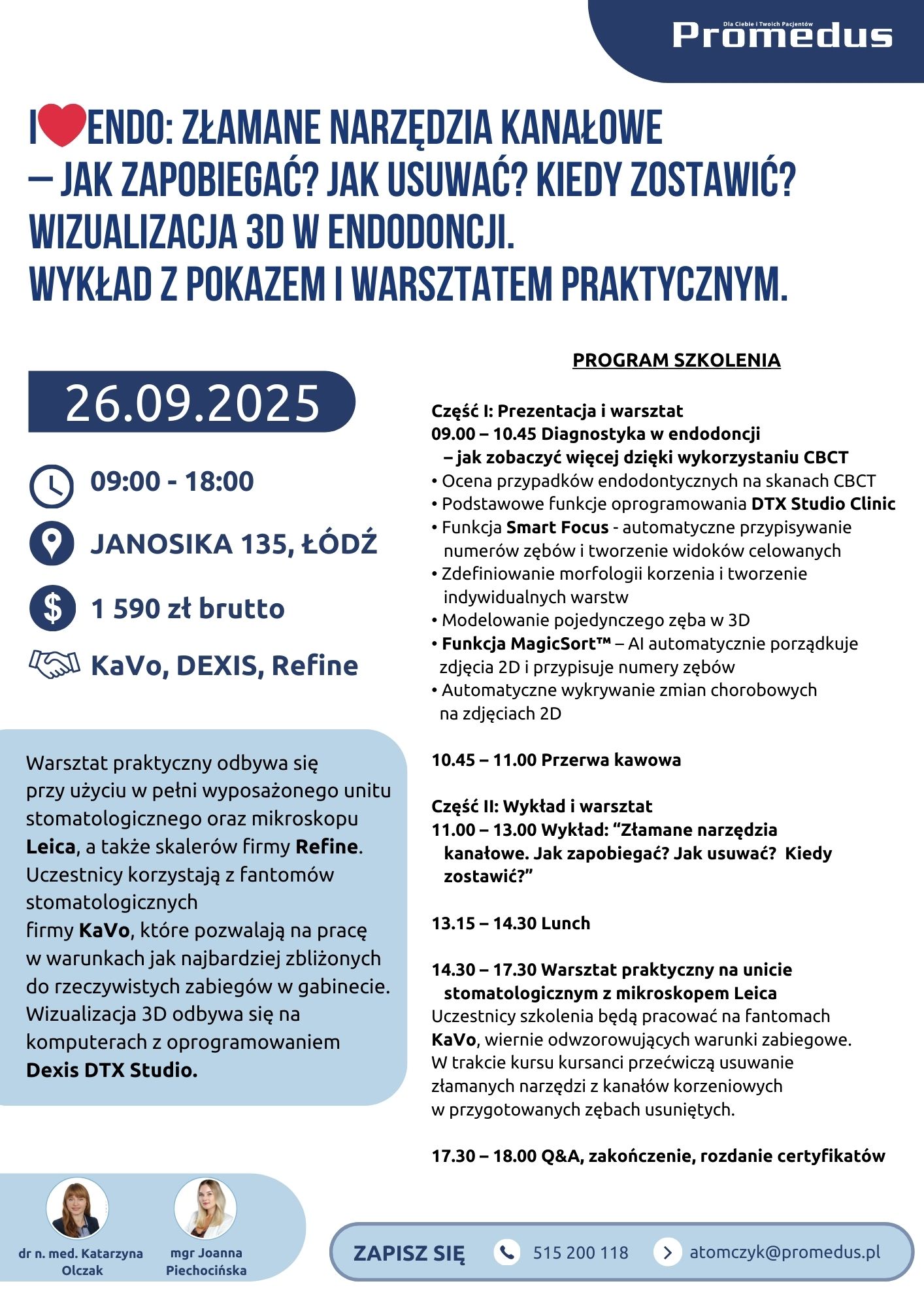 26.09.2025 I love endo i Dexis szkolenie w PROMEDUS