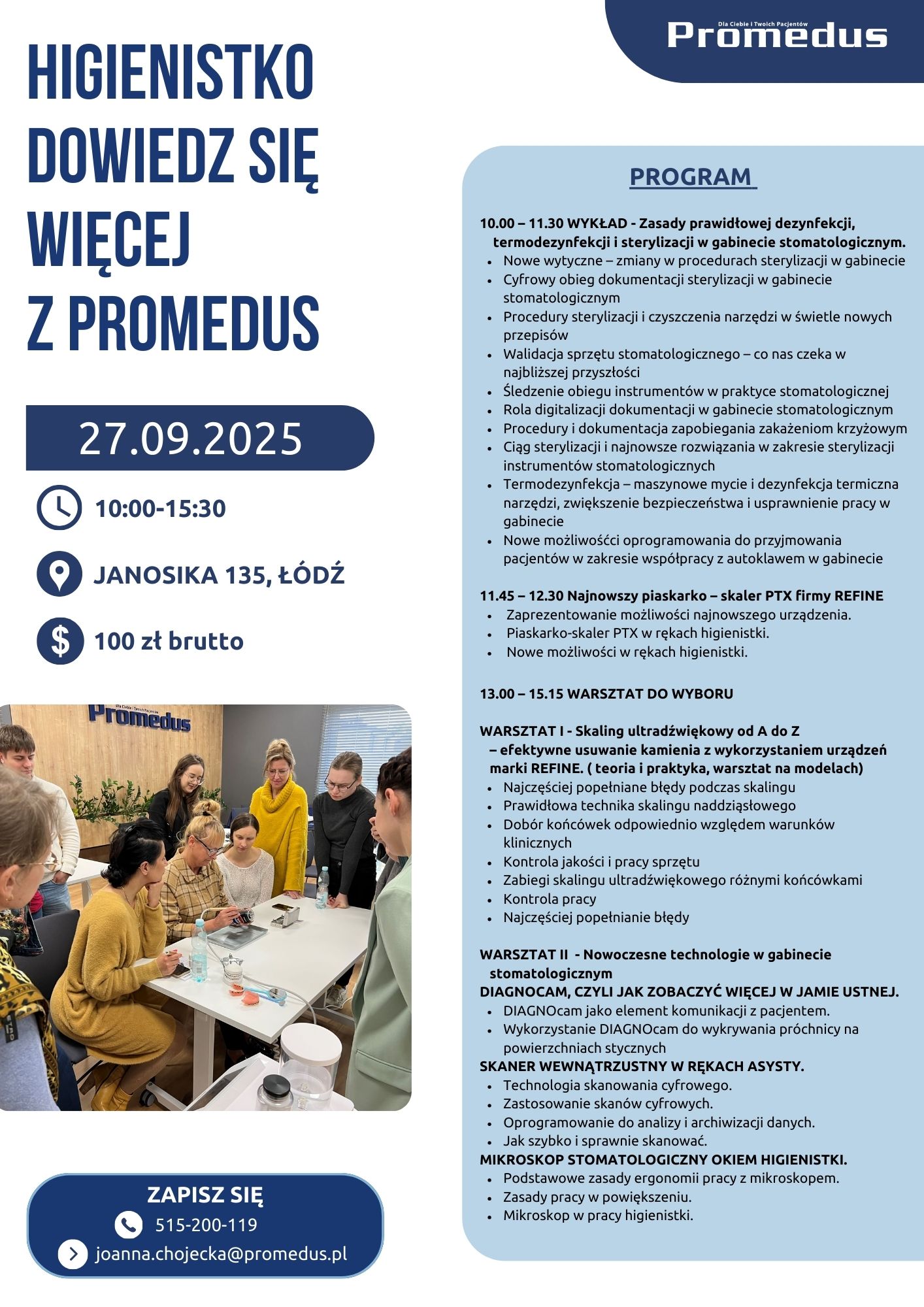 27 09 2025 Higienistko dowiedz się więcej z PROMEDUS