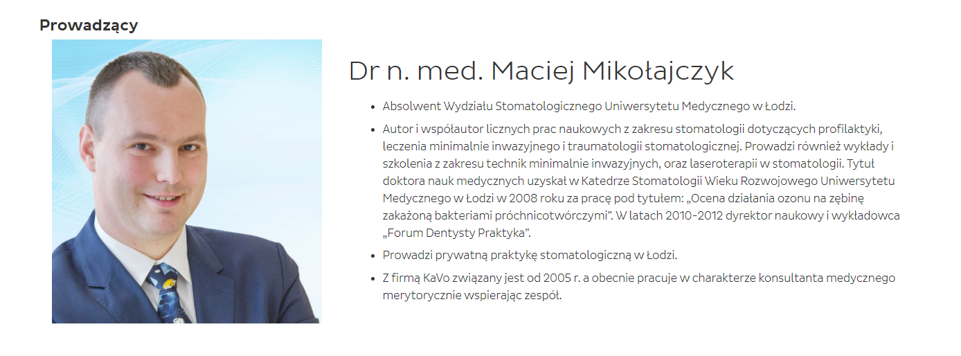 dr Maciej Mikołajczyk konsultant medyczny