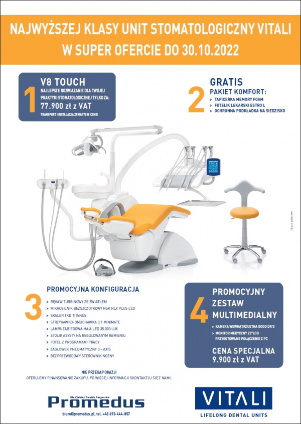 Unit VITALI V8 Touch - promocja wrzesień-październik 2022