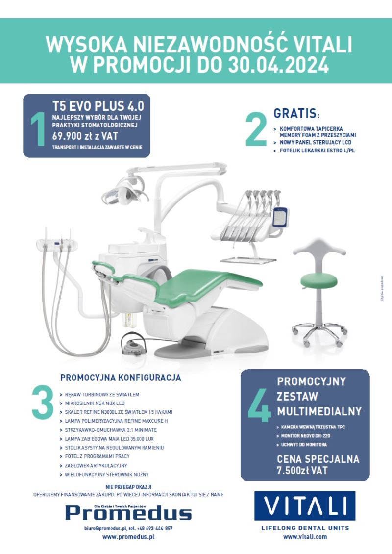 Unity stomatologiczne VITALI - wiosenna promocja