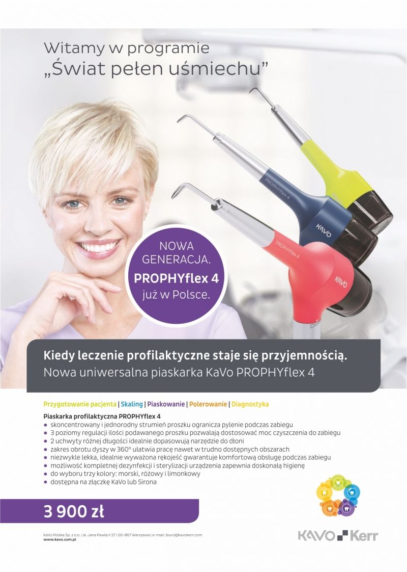 KaVo Prophyflex 4 - piaskarka profilaktyczna, nowa generacja już w Polsce !