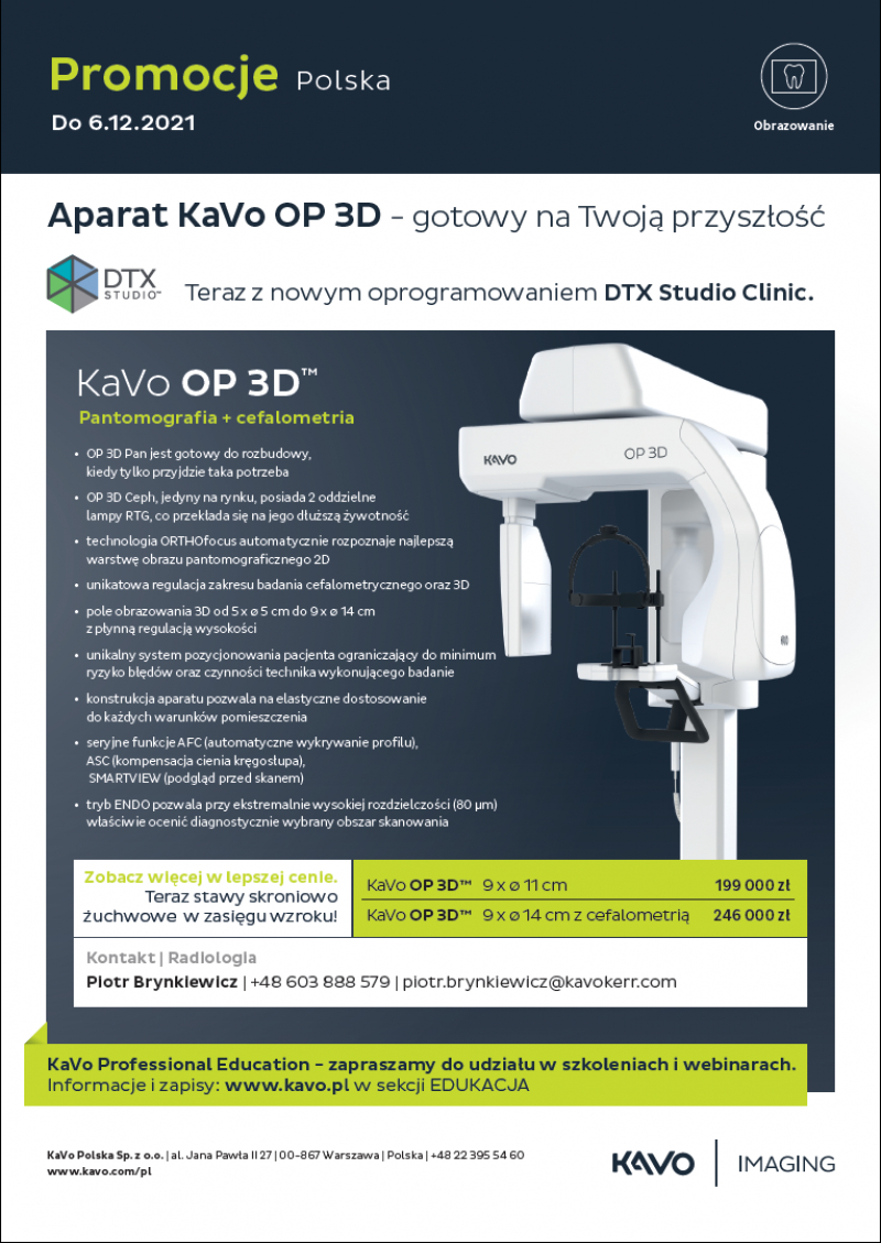 KaVo Imaging - promocja listopad-grudzień 2021