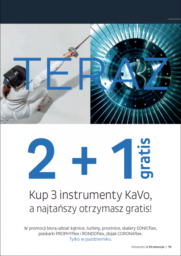 Promocja na instrumenty KaVo 2+1 - październik 2021