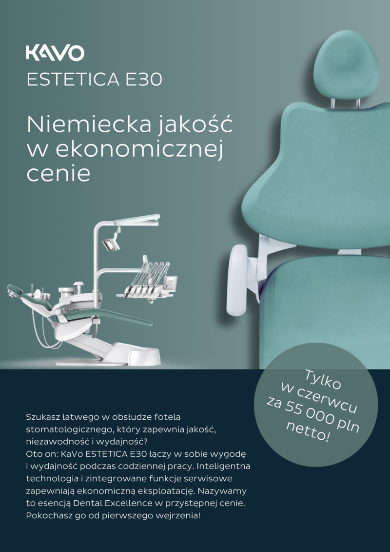 KaVo Estetica E30 &mdash; kompaktowy unit stomatologiczny w promocyjnej cenie tylko do końca czerwca 2026!