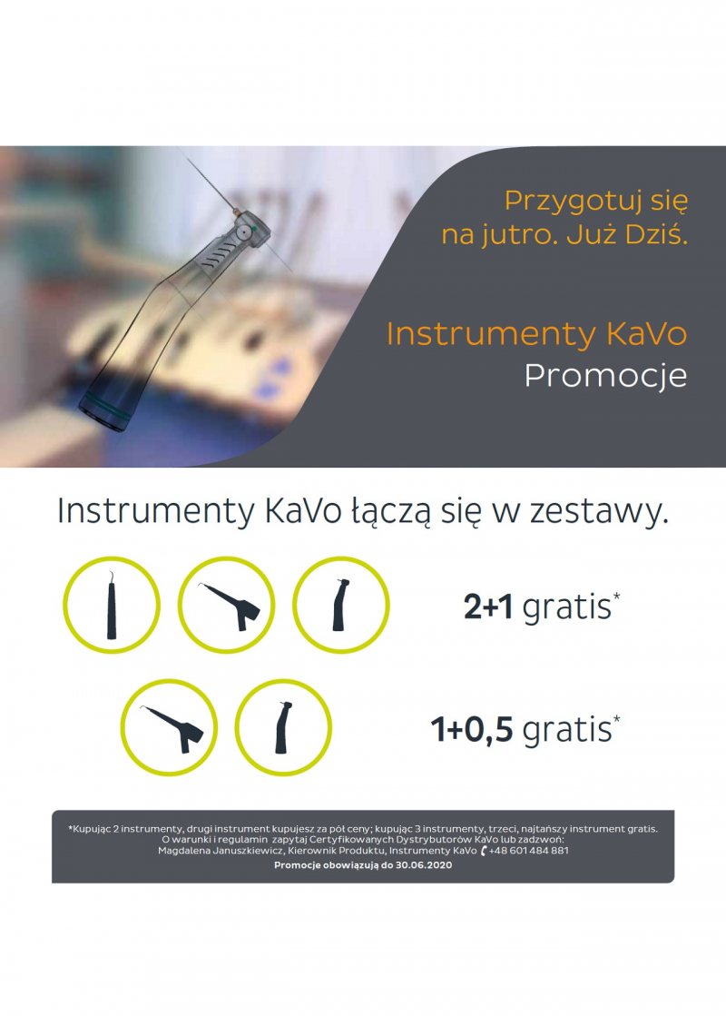 Promocja na instrumenty KaVo - 2+1 oraz 1+0,5