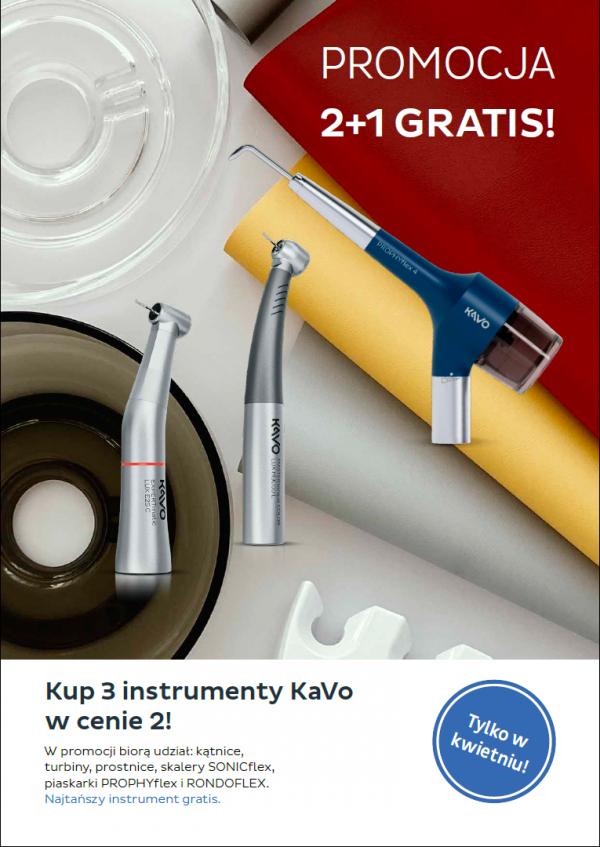 Promocja na instrumenty KaVo 2+1 - kwiecień 2022