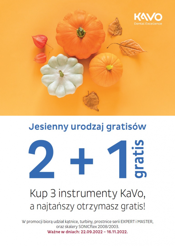 Promocja na instrumenty KaVo 2+1 - jesień 2022