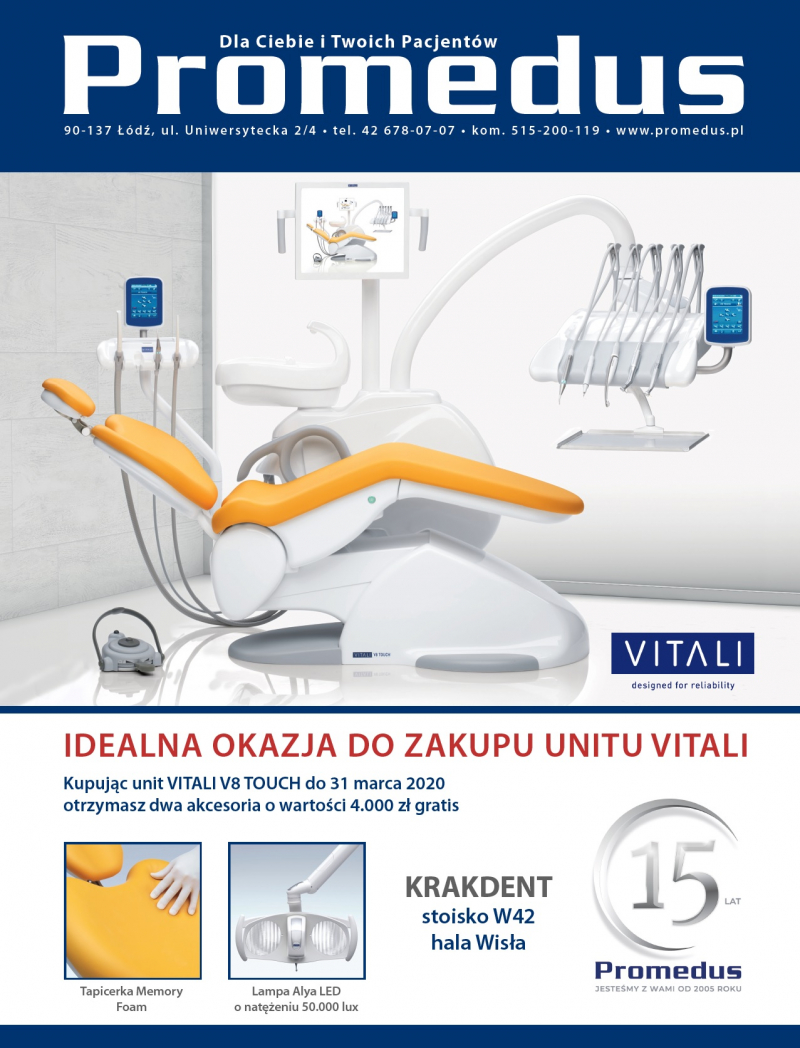 VITALI V8 Touch - promocja Krakdent 2020