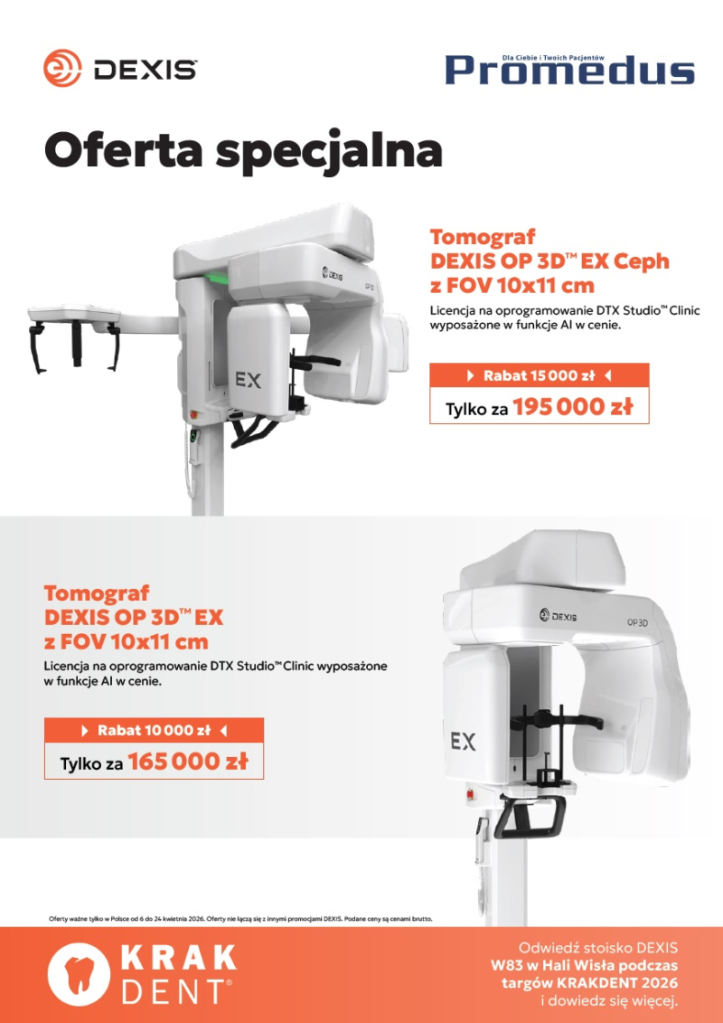 Oferta specjalna na tomografy DEXIS przygotowana na targi KRAKDENT 2026!