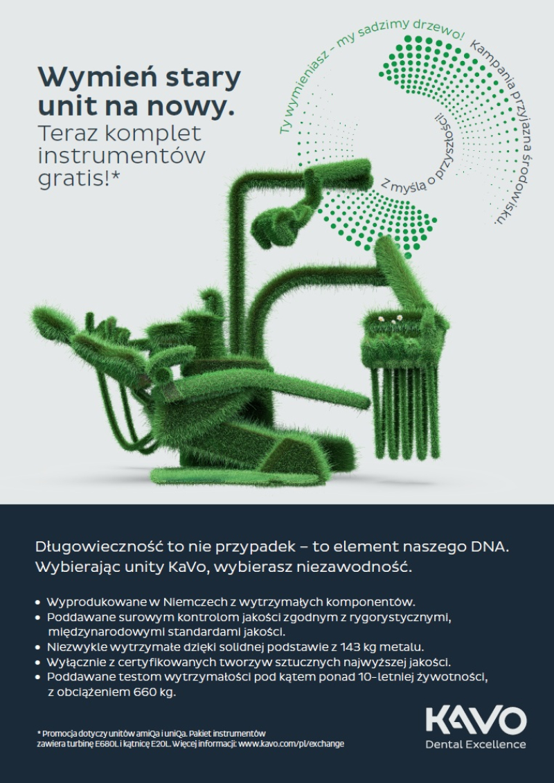 Wymień stary unit na nowy KaVo - teraz komplet instrumentów gratis!